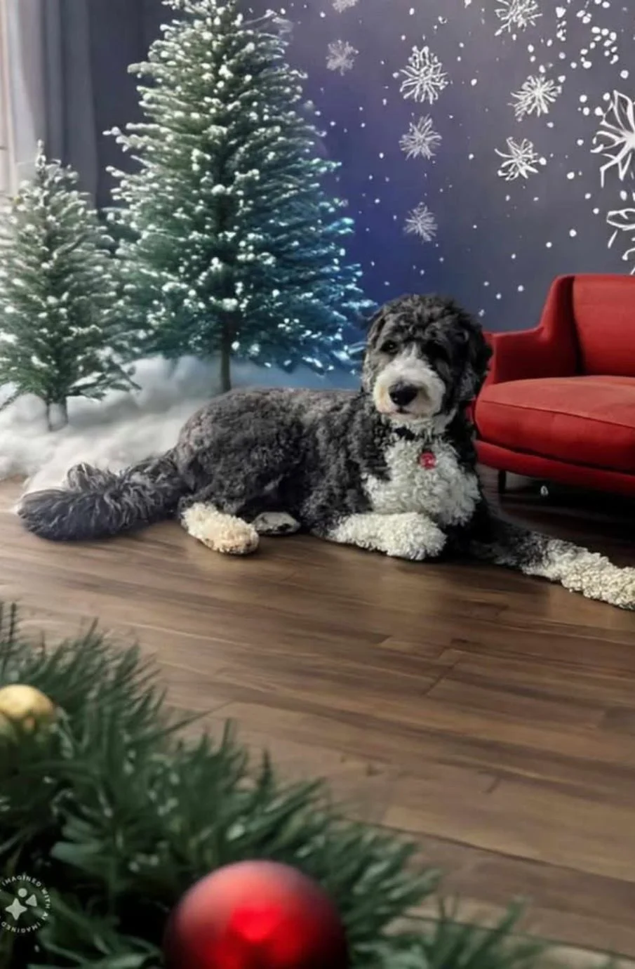 Wally, a 4-year-old Sheepadoodle.